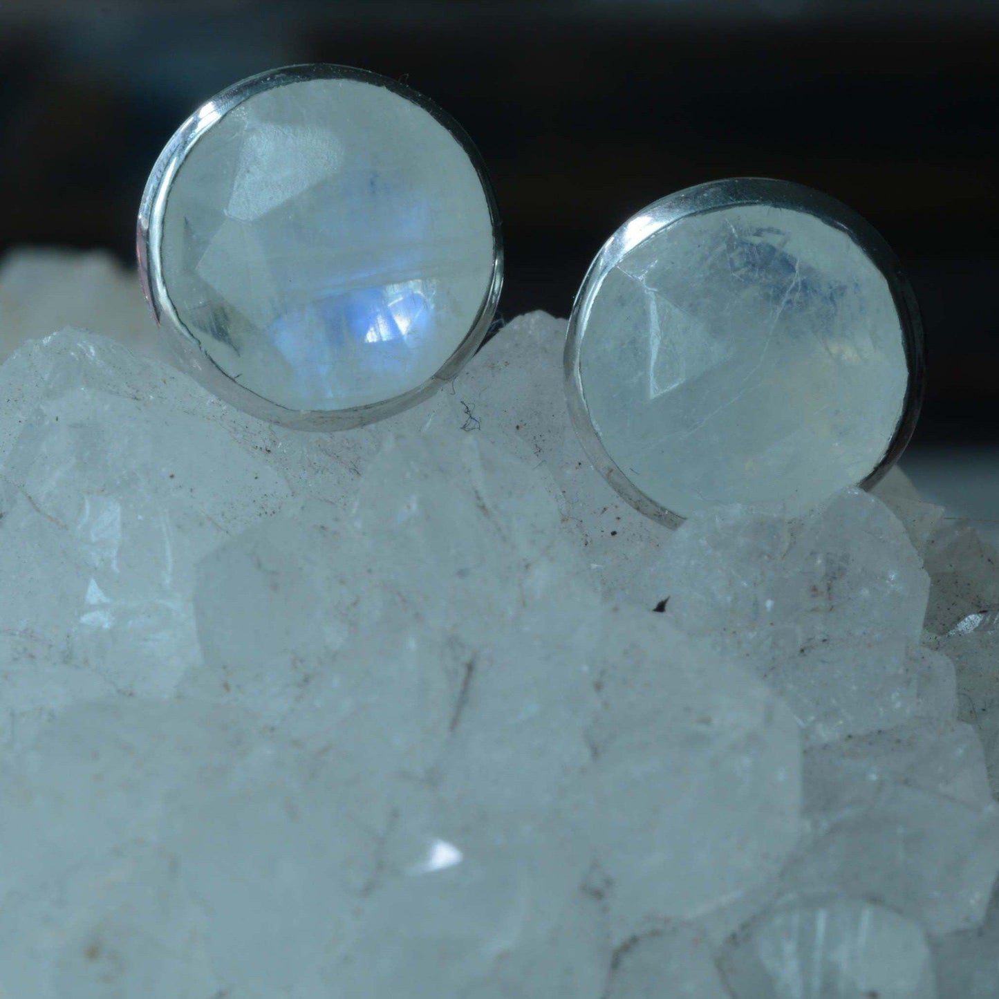 Little Moons - Labradorite, Onyx, Iolite & Moonstone