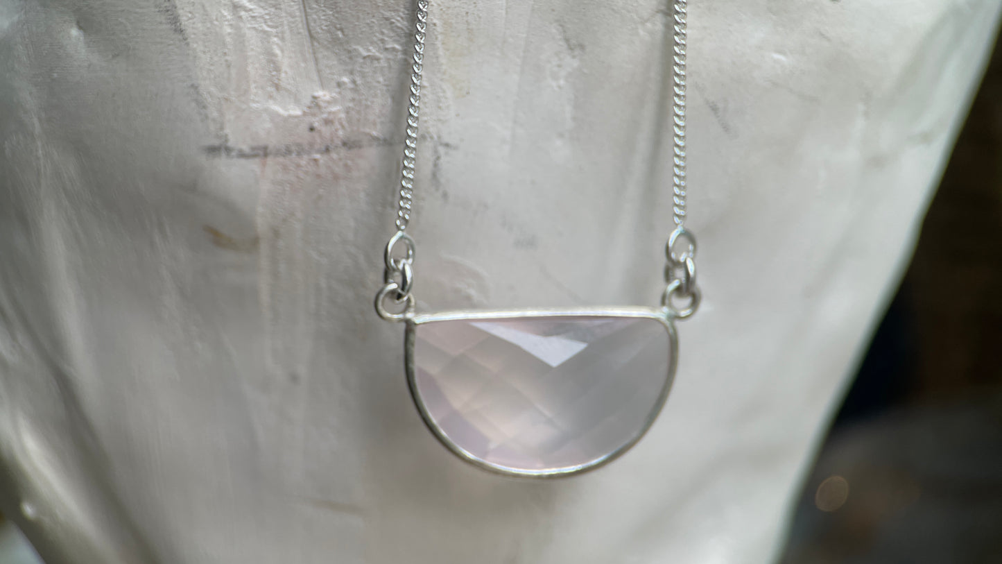 Rose Quartz Half Moon