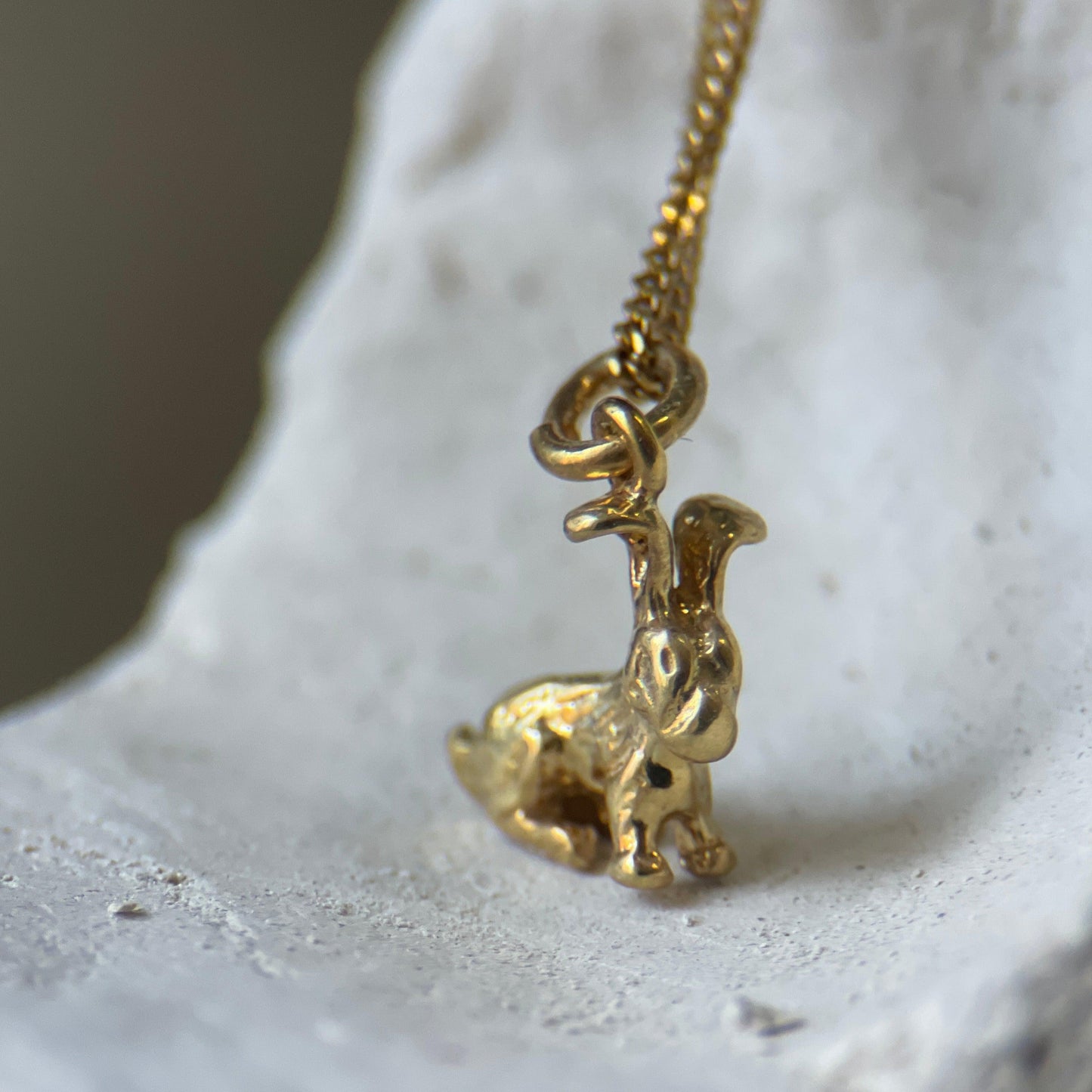 Gold Bunny Pendant