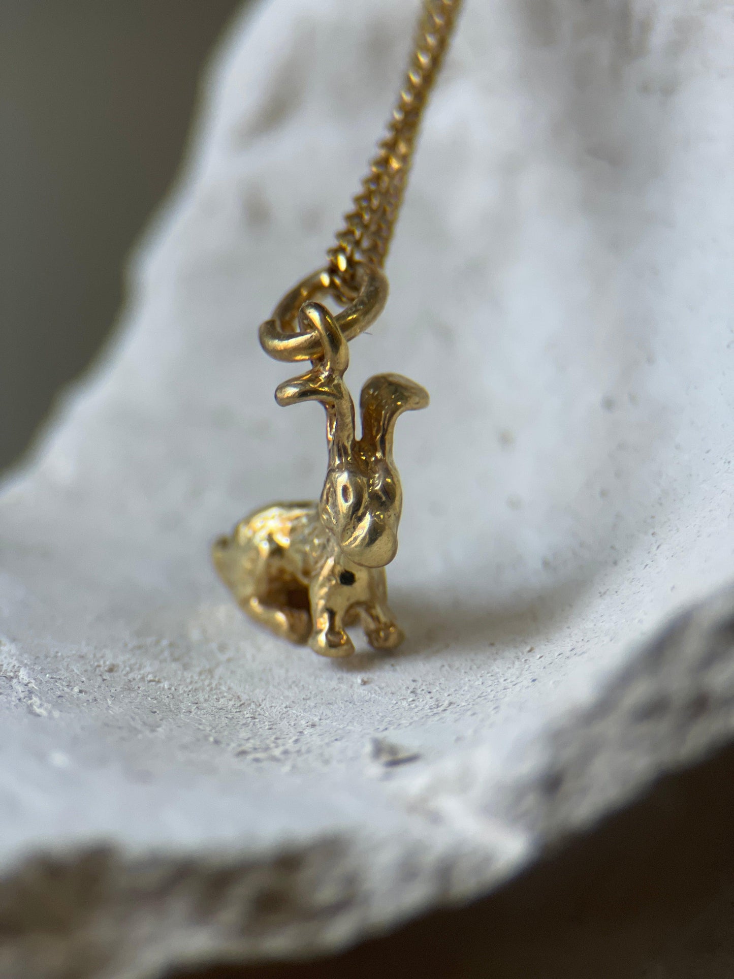 Gold Bunny Pendant