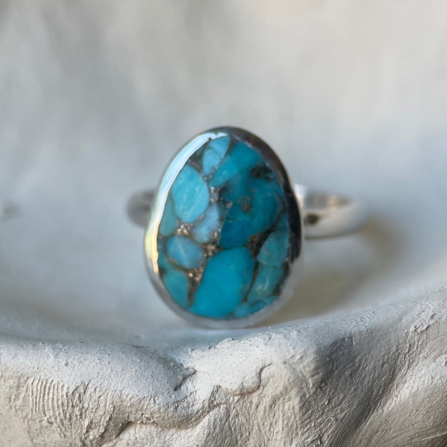 Copper Turquoise Ring