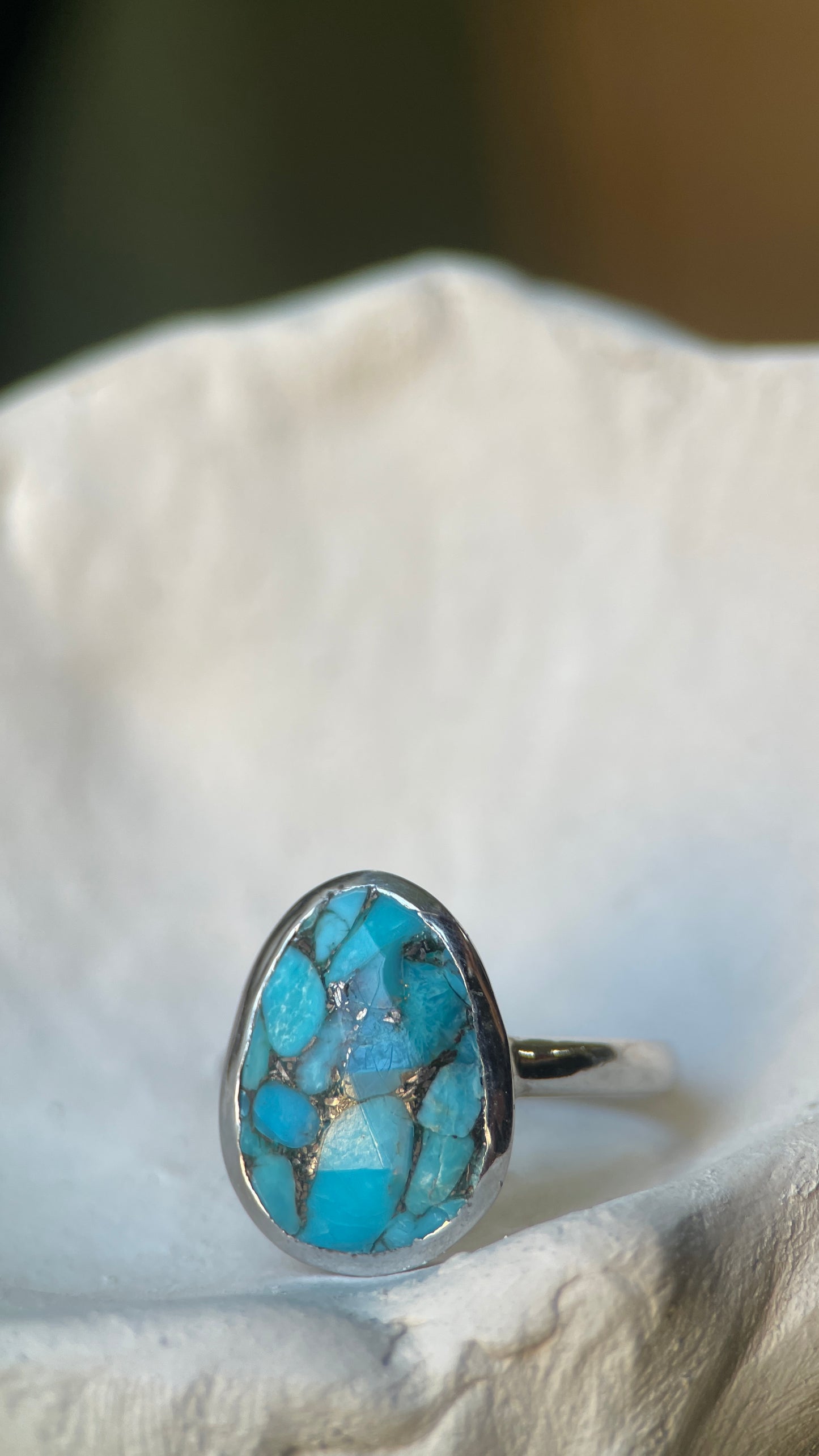 Copper Turquoise Ring