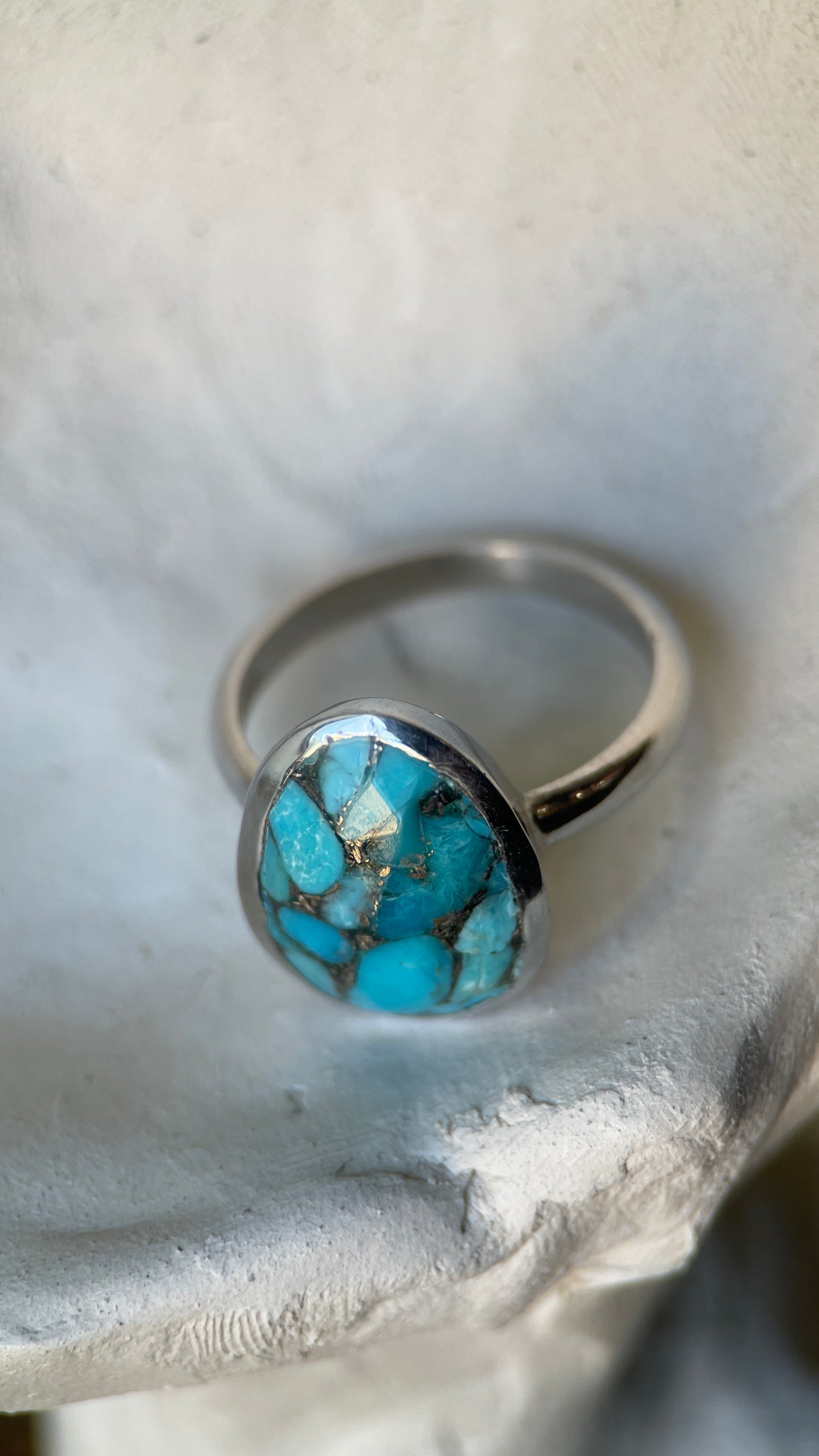 Copper Turquoise Ring