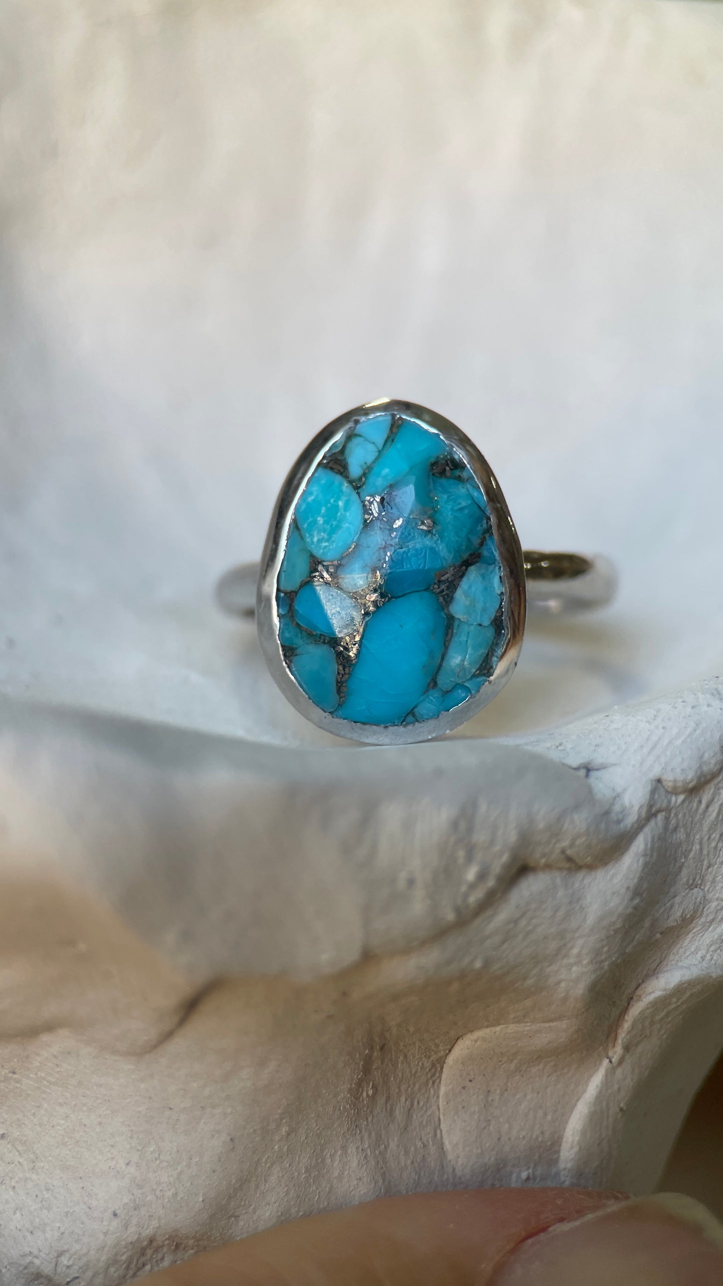 Copper Turquoise Ring