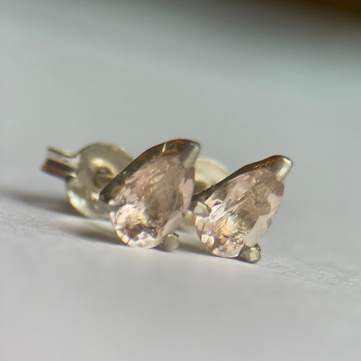 Padme Stud Morganite