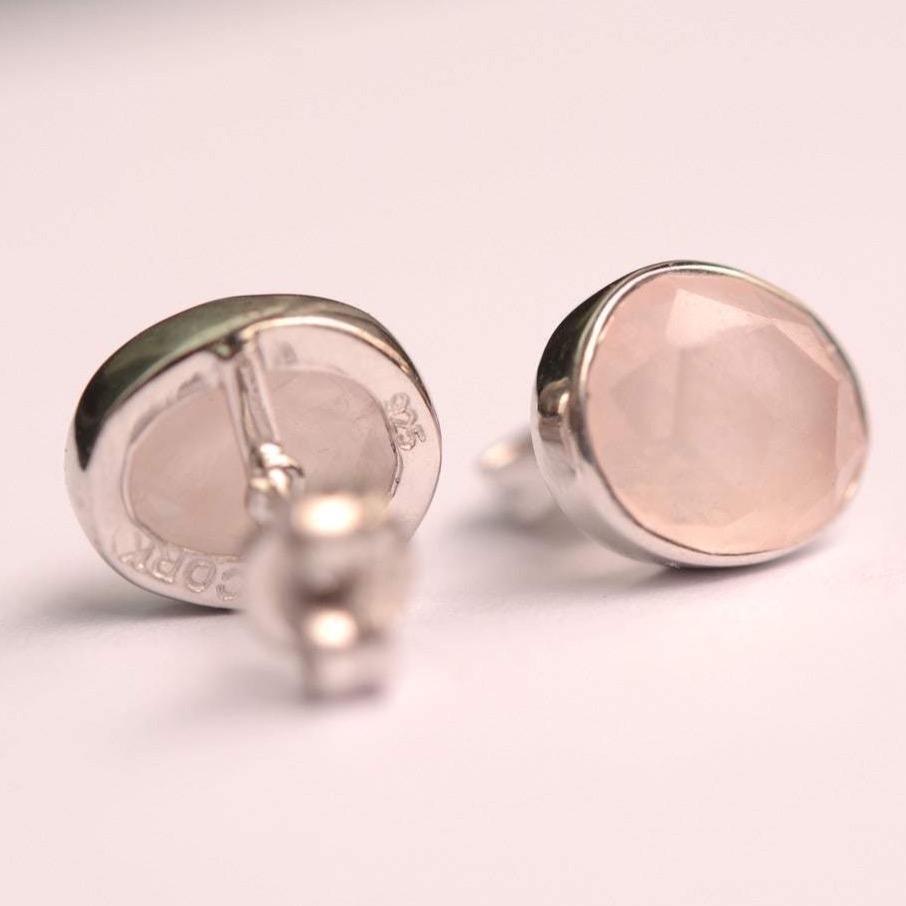 PALISADE STUDS - LABRADORITE, IOLITE, ROSE QUARTZ & MOONSTONE