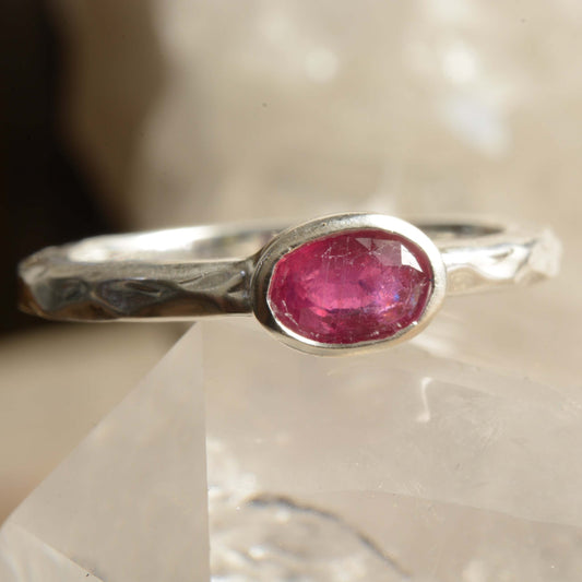 East West Ruby Ring