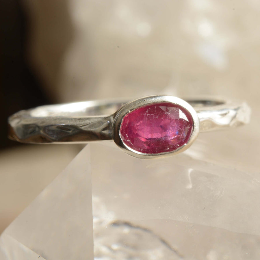 East West Ruby Ring