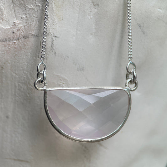 Rose Quartz Half Moon