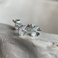 Sterling Silver Sakura Petite Studs