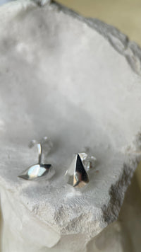 Sterling silver 'Crystal' stud