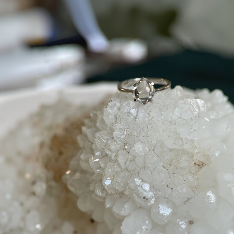 Herkimer Ring - Sterling silver