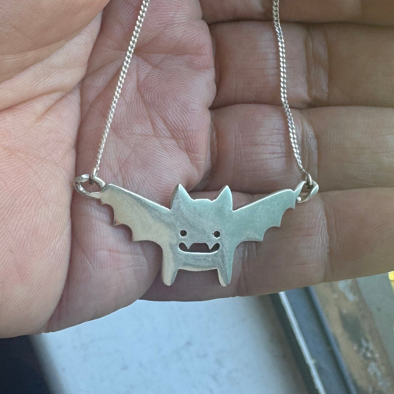 Batsu Silver Pendant