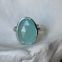 Palisades Aqua Calcedony Ring