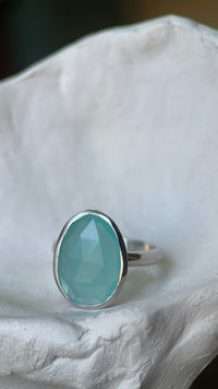Palisades Aqua Calcedony Ring