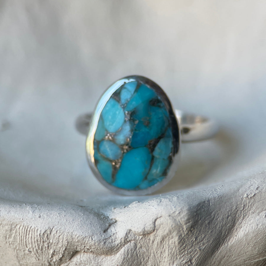 Copper Turquoise Ring