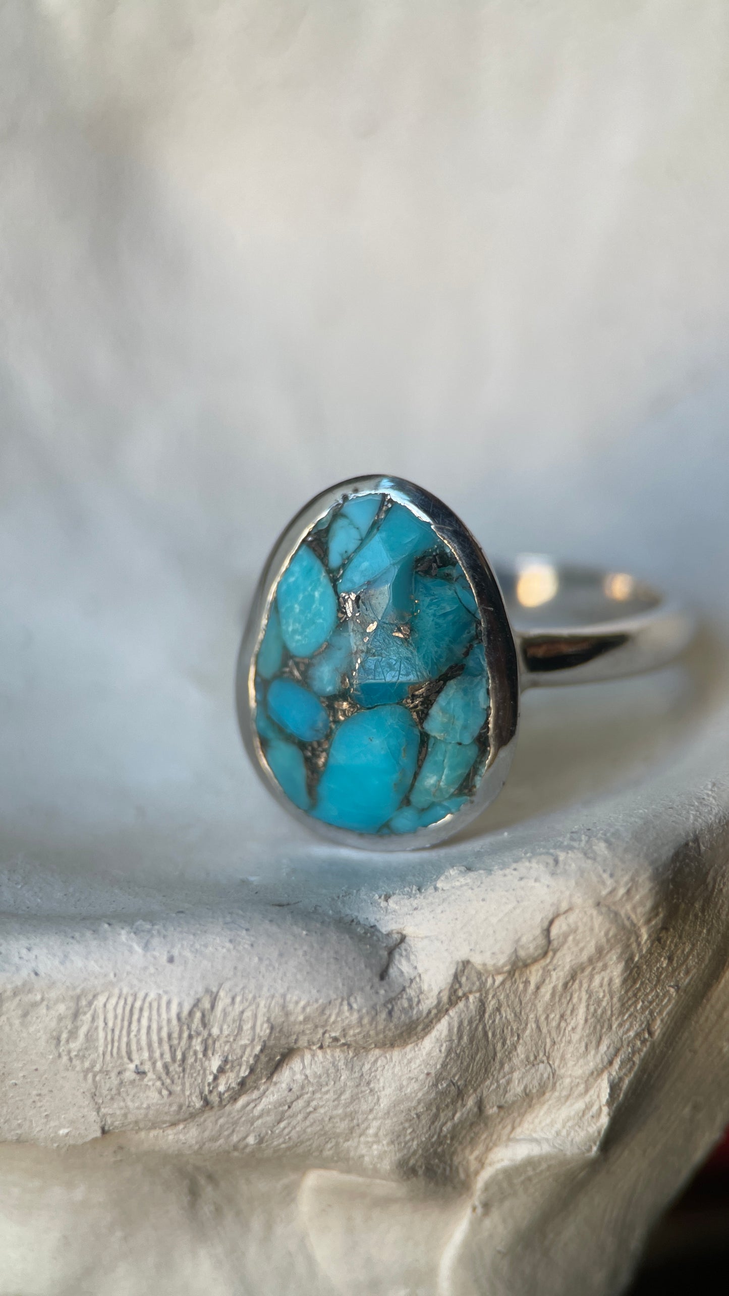 Copper Turquoise Ring