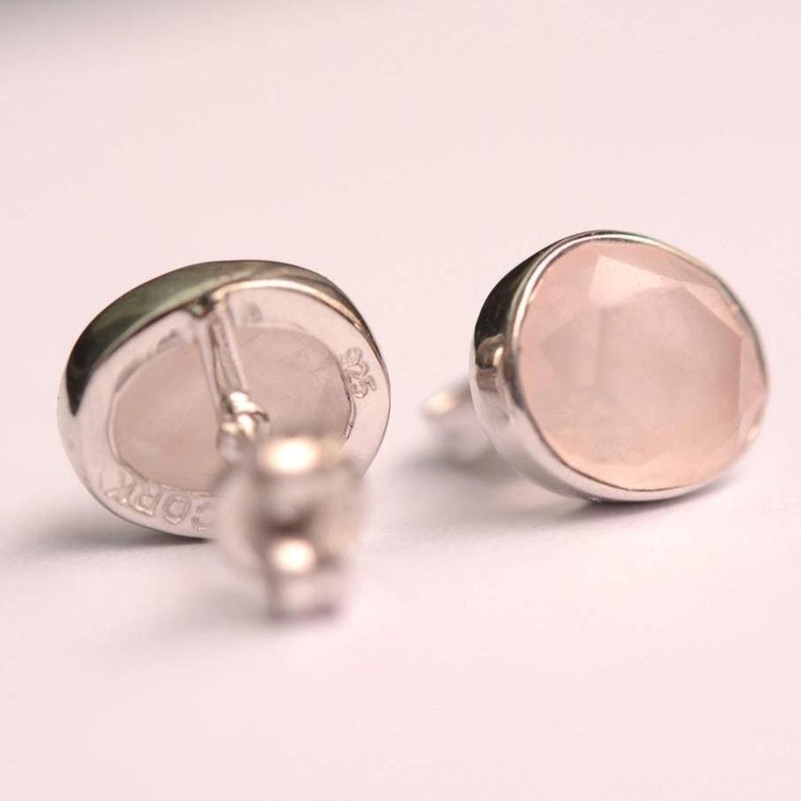 PALISADE STUDS - LABRADORITE, IOLITE, ROSE QUARTZ & MOONSTONE