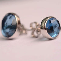 PALISADE STUDS - LABRADORITE, IOLITE, ROSE QUARTZ & MOONSTONE