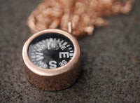 Sterling Silver Compass Necklace