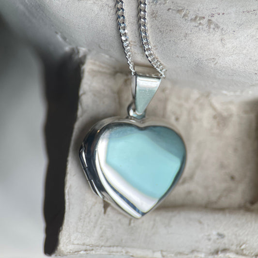 Sterling Silver Heart Shaped Locket